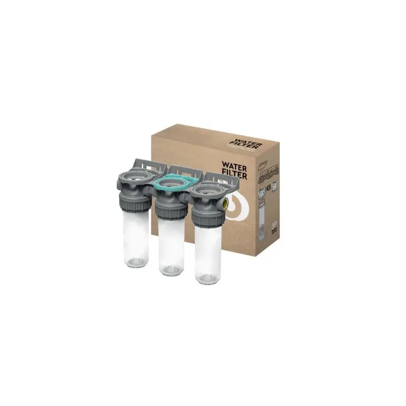 3 portes filtres 9 pouces 3/4 avec clé et fixation Ecosoft