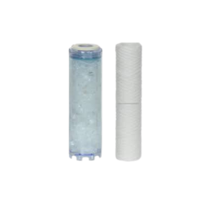 Kit de 2 filtres en 9¾ pouces 20 microns anti-boue tressé et filtre polyphosphates